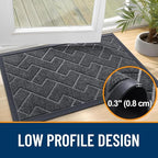OLANLY Front Door Mat Indoor Outdoor Entrance, Waterproof All-Season, - Image 4