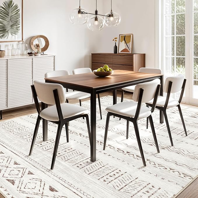 cotiled 7x10 Area Rugs Living Room Rug: Washable Boho Rugs - Image 6