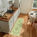 RELEANY Area Rugs Runner 2'x5' Washable Non-Slip, Floral Vintage Distress by RELEANY