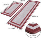 Mattitude Kitchen Mats Set of 2 Cushioned Anti-Fatigue Non-Skid Rug Sets - Image 3