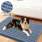 Smiry Dog Door Mat for Muddy Paws 32x21, Absorbent Dirt Trapper, Non-Slip - Image 2