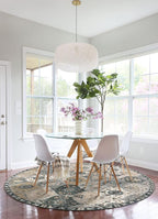 Lahome Moroccan Washable Round Area Rug, Soft Vintage Round Rugs 6ft - Image 6