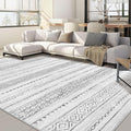 Nakagishi Area Rug Living Room Rugs: 5x7 Machine Washable Boho Large Neutral by NakagishiAreaRug
