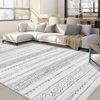 Nakagishi 7x10 Area Rug Living Room: Washable Boho Large Neutral Modern Soft by NakagishiAreaRug