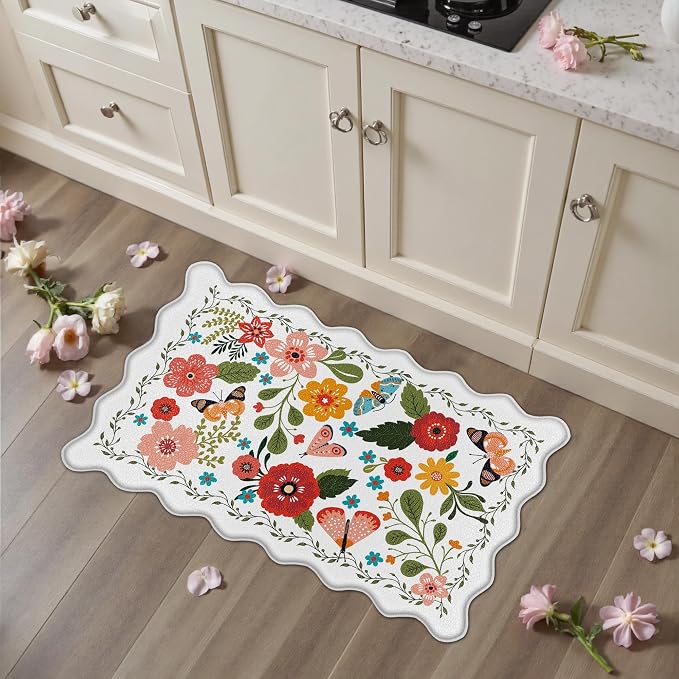 Arenarug Scalloped Kitchen Mats by ArenaRug