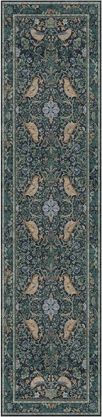 Hazo Haus Blue Boho 2'6"x10' Long Hallway Runner Rug - Image 6