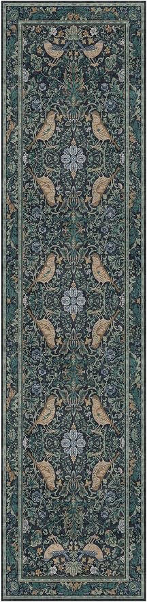 Hazo Haus Blue Boho 2'6"x10' Long Hallway Runner Rug - Image 6