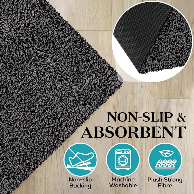 Premium Microfiber Indoor Door Mat – 36"x72" Washable Entry Mat, Waterproof - Image 4