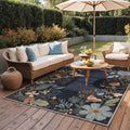 GENIMO Indoor Outdoor Area Rug 5'x7', Machine Washable Rugs by GENIMO