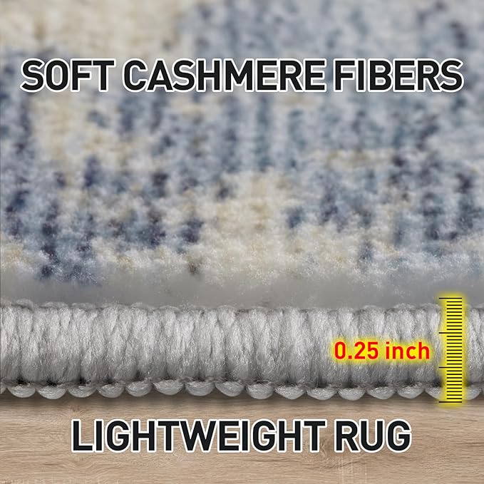 4x6 Area Rugs Washable Rug: Modern Abstract Living Room Rug Soft Anti-Skid Thin - Image 5