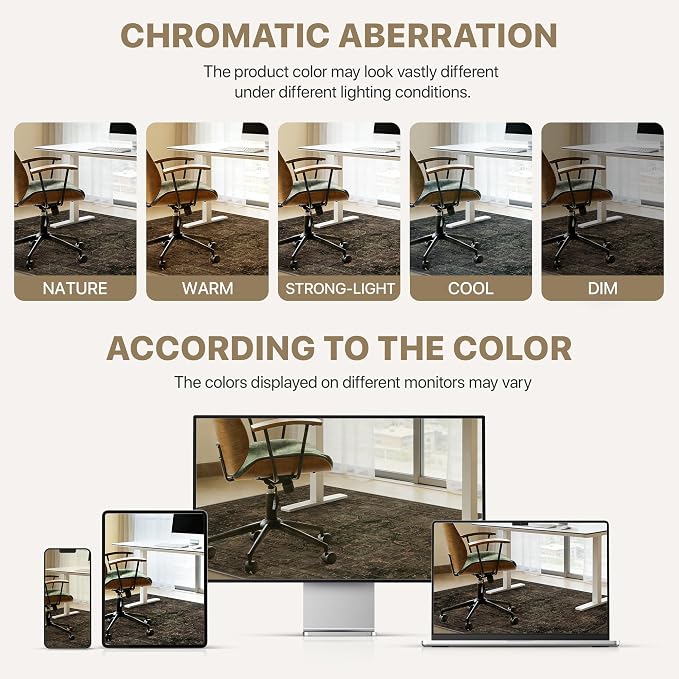 48"x60" Office Chair Mat for Hardwood Tile Floor, Under Desk Carpet Protector - Image 6