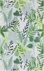 Lahome Leaf Indoor Outdoor Rug, 5x8ft Non Slip Outdoor Patio Rug - Image 6