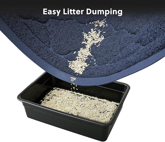 WePet Cat Litter Box Mat, Kitty Premium PVC Pad, Durable Trapping Rug, - Image 7