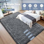 OLANLY 2x3 Machine Washable Small Bedside Rug, Soft Fluffy Shaggy Entryway - Image 8