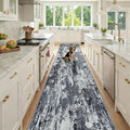 RELEANY Washable Area Rugs 3x12 Non-Slip Modern Abstract Soft by RELEANY
