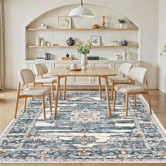 Washable 8x10 Area Rug for Living Room & Dining Room - Image 7