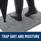 OLANLY Dog Door Mat for Muddy Paws 40x24, Absorbs Moisture and Dirt, Absorbent - Image 2