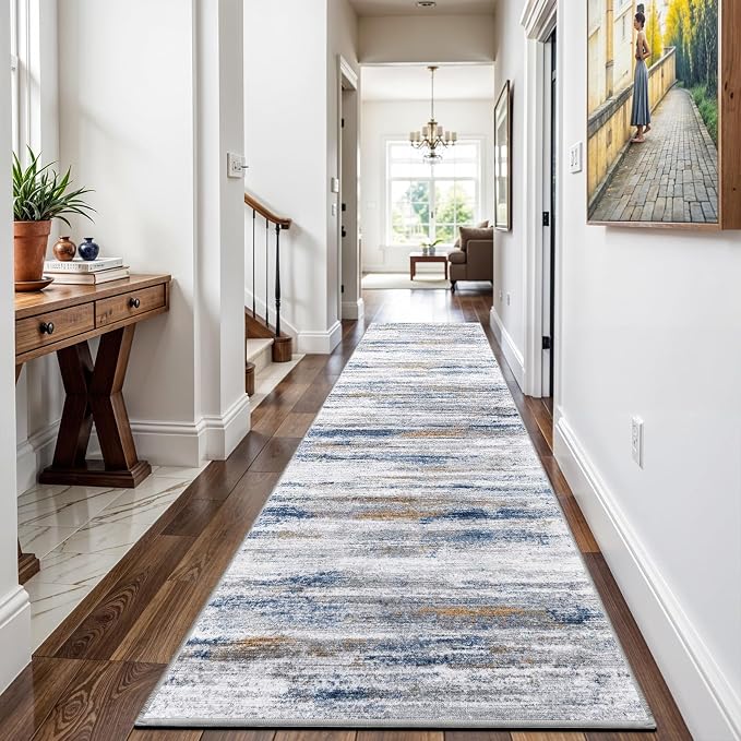 3x13 Washable Runner Rug for Hallway: Extra Long Runners for Entryway Living by WIEVEDENS