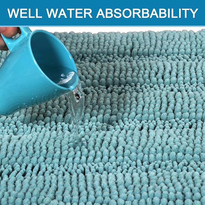 H.VERSAILTEX Bathroom Rugs Bath Rug Set 2 Piece Bathroom Contour Rug Toilet Mat - Image 5