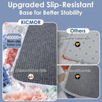KICMOR Rugs for Living Room, 5x7 Fluffy Soft Colorful Checkered Shag Area Rug - Image 4