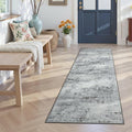 Toneed 2x6 Runner Rug Modern Abstract Hallway Rug Washable Non Slip Rubber Rugs by Toneed