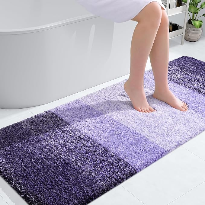 OLANLY Bathroom Runner Rugs Mat 59x24, Extra Soft Absorbent Microfiber Bath Rugs by OLANLY