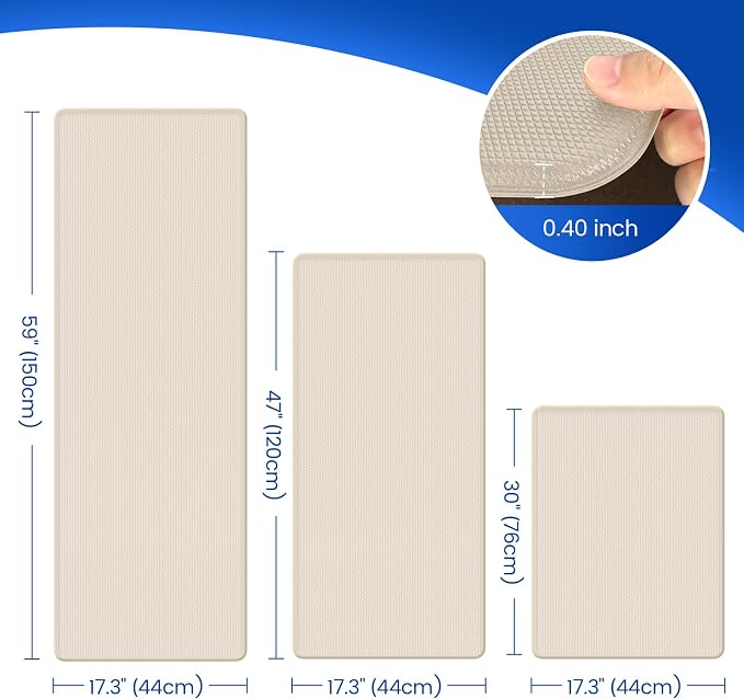 KitchenClouds Kitchen Mats for Floor, Non Slip Anti Fatigue Mats for Kitchen - Image 2