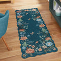 Lahome Floral Rugs for Entryway, 2x4 Washable Kitchen Rugs Ultra-Thin, Non Slip by Lahome