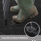 BEQHAUSE Dirt Trapper Door Mat 32" x 72", Doormat Non-Slip Entryway Rugs - Image 3