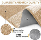 Kitinjoy Indoor Outdoor Door Mat, 59x24 Non-Slip Absorbent Dirt Trapper - Image 3