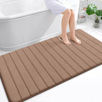 OLANLY Memory Foam Bath Mat 59x35, Super Soft Absorbent Bathroom Rugs, Quick Dry by OLANLY