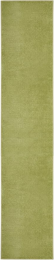 Nourison Home Nourison Essentials Green 2'2" x 20' Area Rug - Image 3