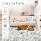 XLUEZ Area Rug 5x7 Living Room Rug, Machine Washable Vintage Distressed Boho - Image 5