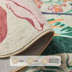Rugxara Area Rugs 5x7 for Living Room Bedroom, Animal Washable Rug, - Image 4