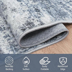 4x6 Area Rugs for Living Room Rug Washable: Abstract Rug for Dining Room - Image 4