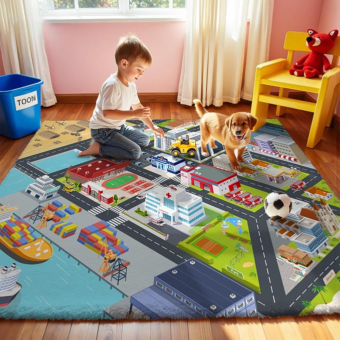 Nayoroom Harbour City Road Car Play Rug - Image 4