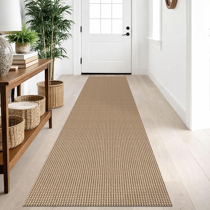 IOHOUZE Washable Runner Rug 2x10 Non Slip Rubber Backed Long Hallway Runner by iOhouze