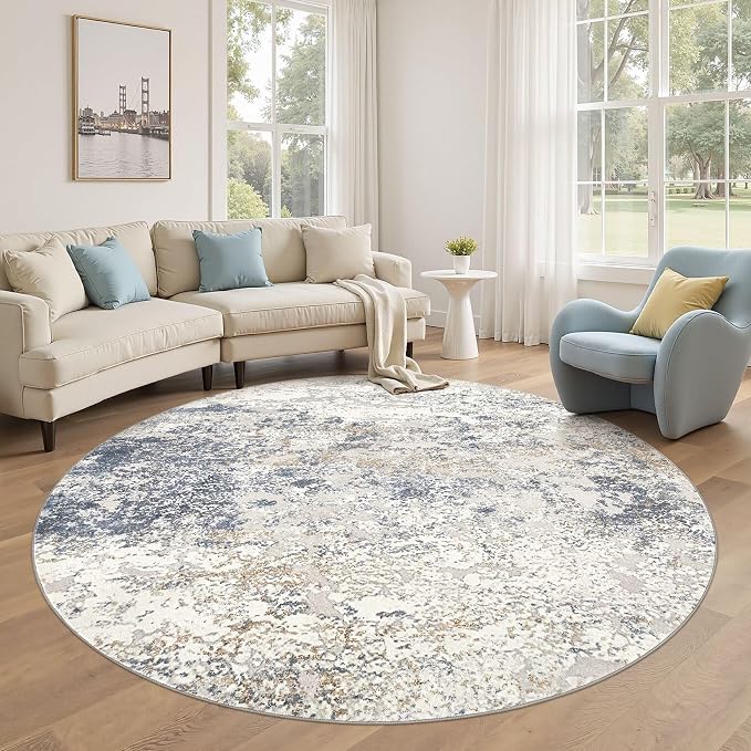 DMOYEST 6ft Round Area Rug Living Room Rugs - Image 8