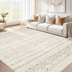cotiled 12x15 Area Rugs Living Room Rug: Washable Boho Rugs by COTILED