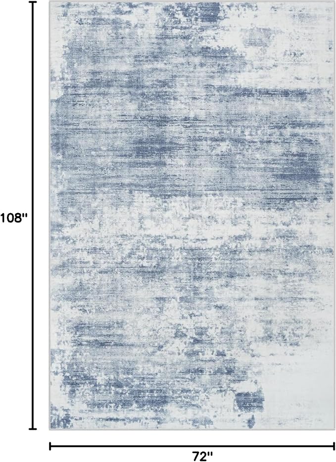 6x9 Area Rugs Washable Rug: Large Modern Abstract Living Room Rug Soft - Image 2