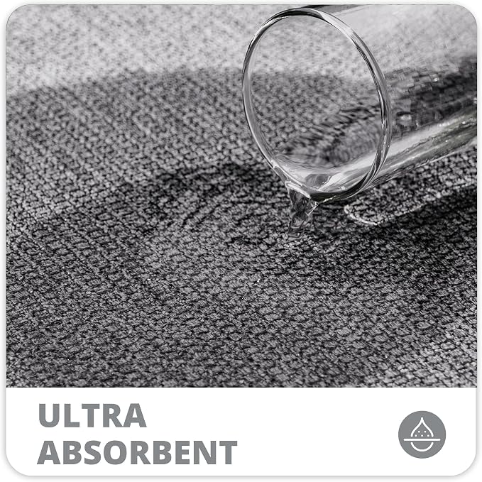 Bosap Bath Mat, Ultra Thin Bathroom Rugs, Rubber Bath Mats - Image 4
