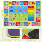 Kids Rug for Playroom, ABC Carpet Educational Play Mat for Kids, Preschool Rugs - Image 3