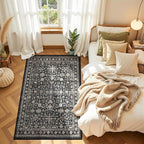 Dark Grey Entryway 2x5 Runner Rug, Small Throw Runners - Image 4