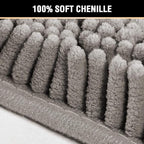 H.VERSAILTEX Chenille Bath Rug Non-Slip Bathroom Rug Shag Shower Mat - Image 3