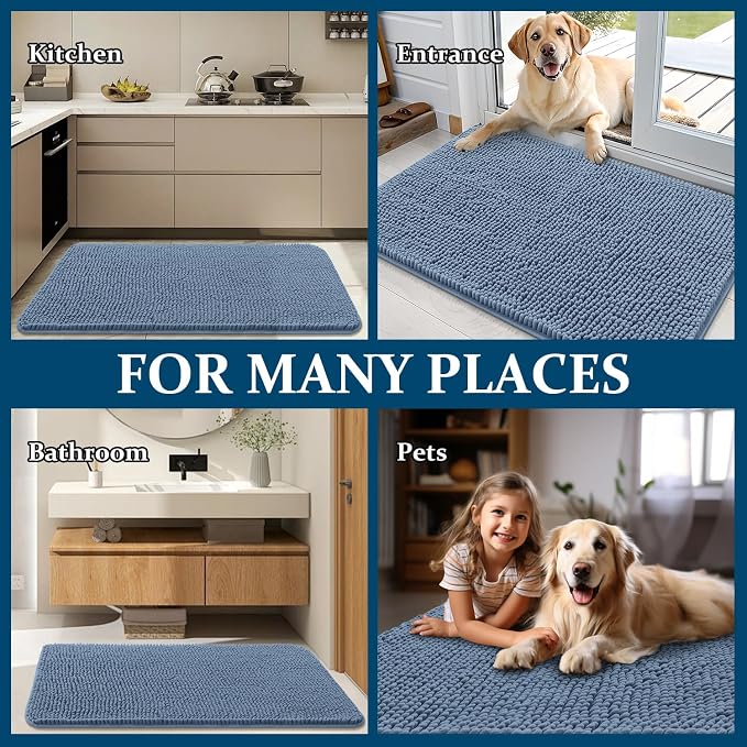 OLANLY Dog Door Mat for Muddy Paws 70x24, Absorbs Moisture and Dirt, Absorbent - Image 8