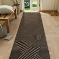 Lahome Enfys Modern Geometric Runner Rug, 2x8 Washable Rug Runners by Lahome