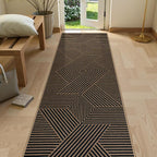 Lahome Enfys Modern Geometric Runner Rug, 2x8 Washable Rug Runners by Lahome