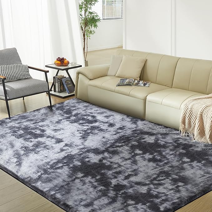 Ultra Soft Rug for Living Room, 6X9 Fluffy Shag Area Rug for Bedroom, Modern by Fairblink