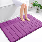 OLANLY Memory Foam Bath Mat 44x32, Super Soft Absorbent Bathroom Rugs, Quick Dry by OLANLY