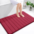 OLANLY Memory Foam Bath Mat 44x32, Super Soft Absorbent Bathroom Rugs, Quick Dry by OLANLY
